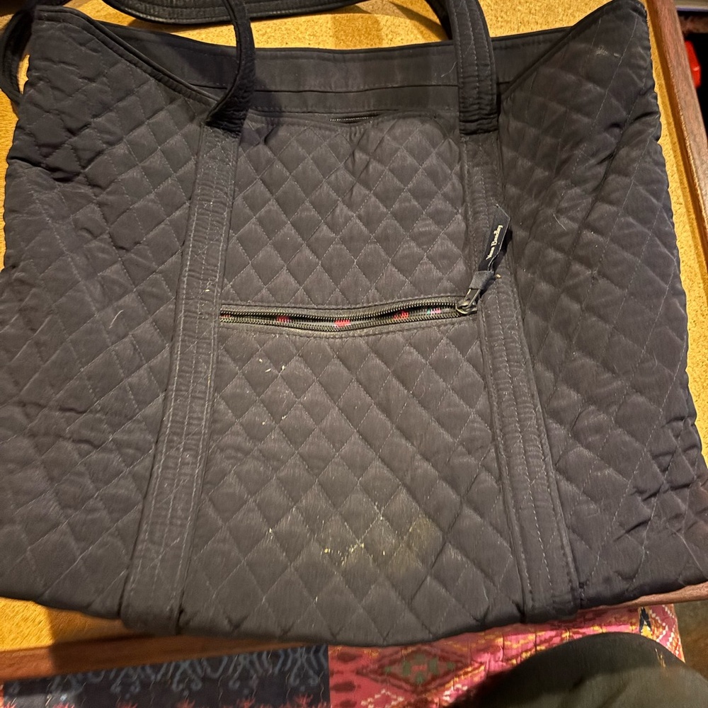 Vera Bradley Quilted Black Tote